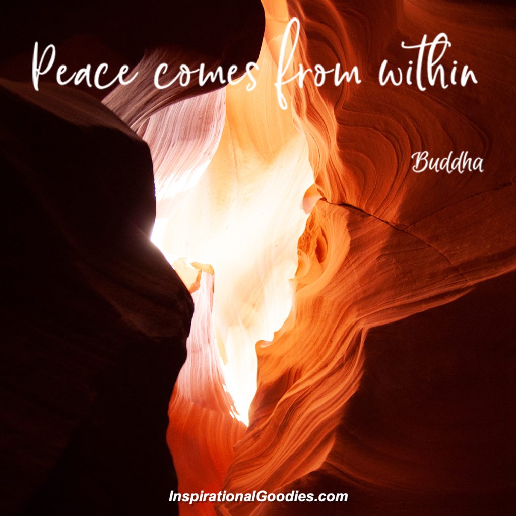 Peace comes from within